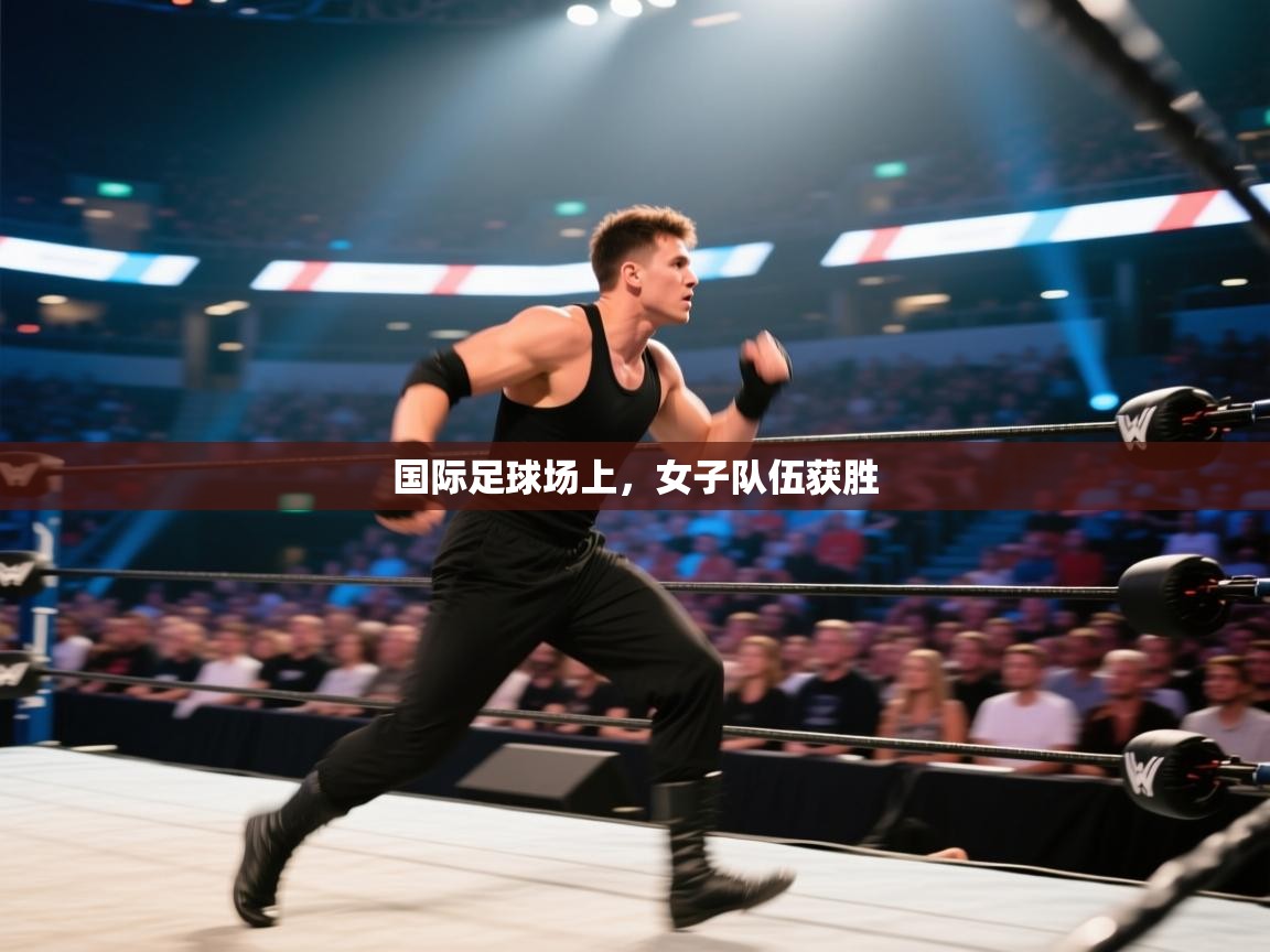 国际足球场上，女子队伍获胜  第1张