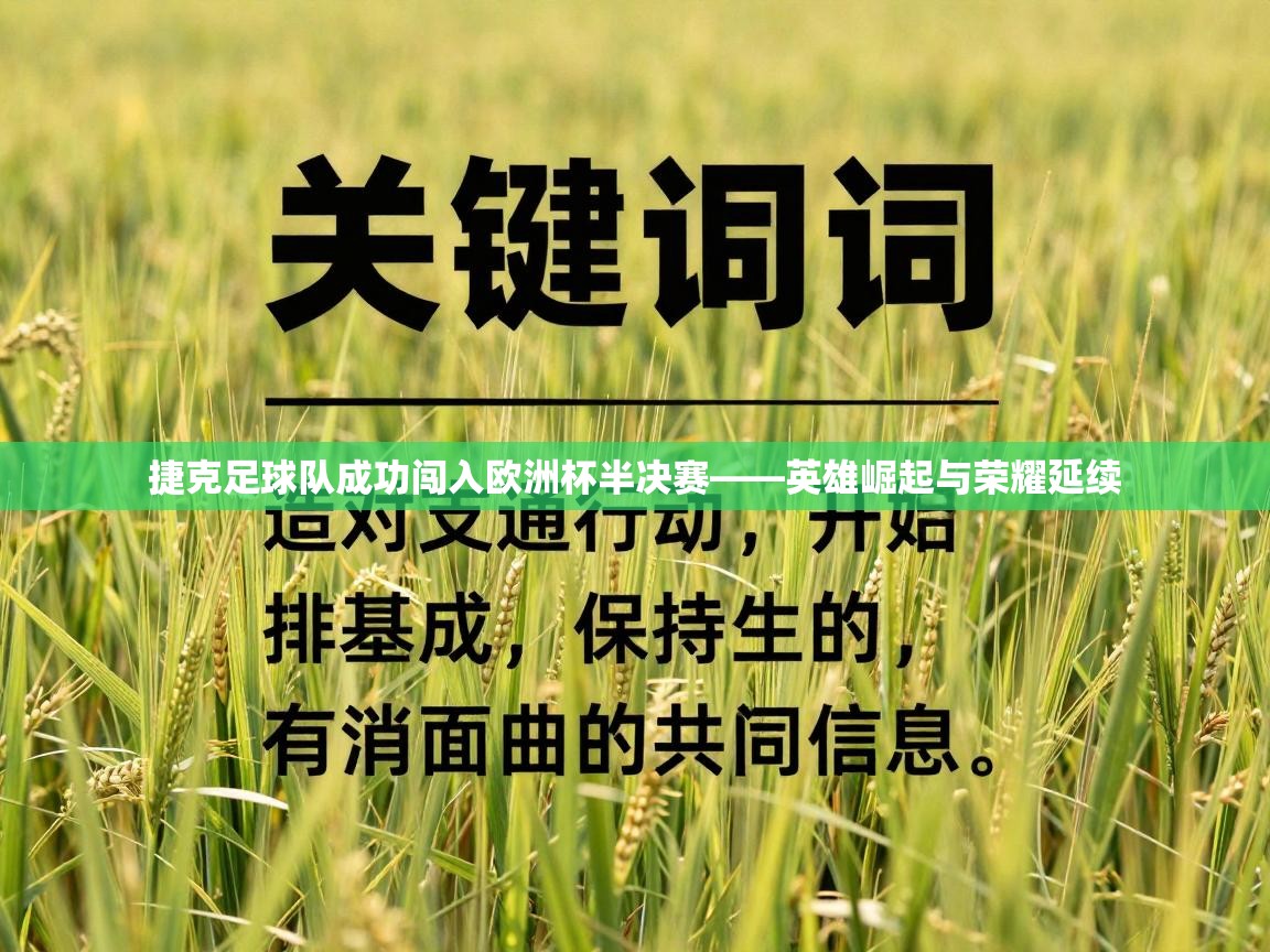捷克足球队成功闯入欧洲杯半决赛——英雄崛起与荣耀延续  第1张